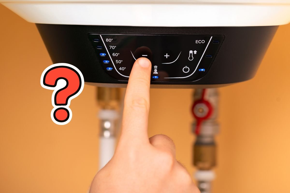 Il display digitale di una moderna caldaia